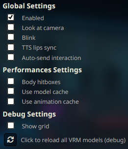 UI global settings